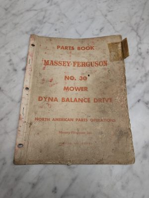 Massey Ferguson Mf No 30 Mower Dyna Balance Drive Parts Book Manual List