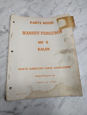 Massey Ferguson Mf 9 Baler Form No 651 195 M92 Parts Book Manual List Catalog