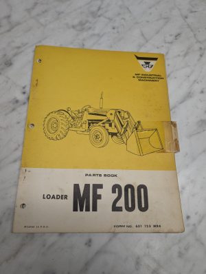 Massey Ferguson Mf 200 Loader Form No 651 123 M94 Parts Book Manual List Catalog