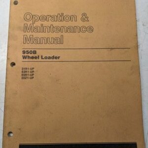 Caterpillar Cat Operation Maintenance Manual 950B Wheel Loader 1986 Shop Book