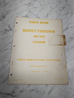 Massey Ferguson Mf 100 Loader Form No 651 132 M94 Parts Book Manual List