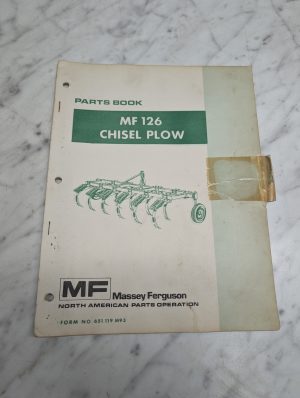 Massey Ferguson Mf 126 Chisel Plow Form No 651 119 M93 Parts Book Manual