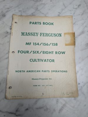 Massey Ferguson Mf 154 156 Four Six Eight Row Cultivator Parts Book Manual