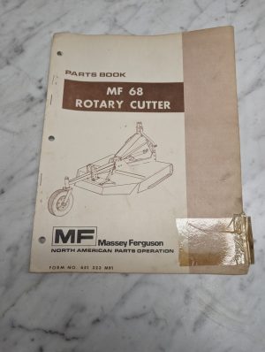 Massey Ferguson Mf 68 Rotary Cutter Form No 651 323 M91 Parts Book Manual List