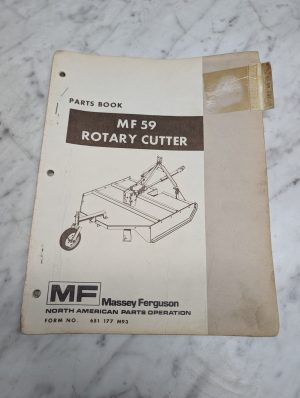 Massey Ferguson Mf 59 Rotary Cutter Form No 651 177 M93 Parts Book Manual List