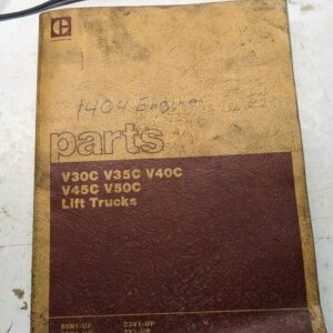 Caterpillar Service Parts List Book Manual V 30 35 40 45 50 C Lift Trucks 1983