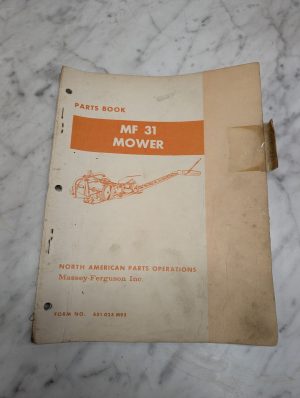 Massey Ferguson Mf 31 Mower Form 651 025 M95 Parts Book Manual List Catalog