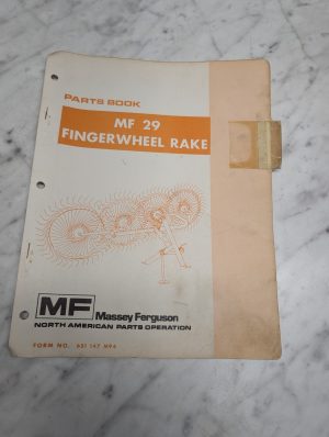 Massey Ferguson Mf 29 Fingerwheel Rake Form No 651 147 M94 Parts Book
