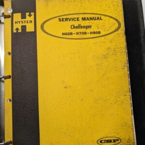 Hyster Fork Lift Service Repair Manual Challenger H 60 70 80 B Shop Book