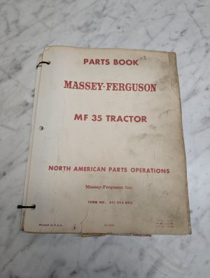 Massey Ferguson Mf 35 Tractor Form No 651 093 M93 Parts Book Manual List