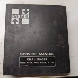 Hyster Fork Lift Service Repair Manual Challenger H 60 70 80 100 110 E 1982 Shop