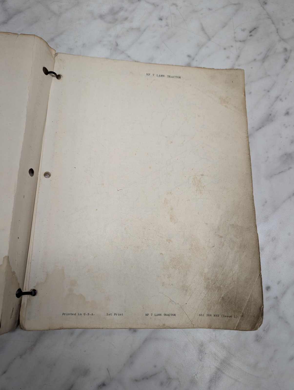 Massey Ferguson Mf 7 Lawn Tractor 651 264 M93 Parts Book Manual Catalog List