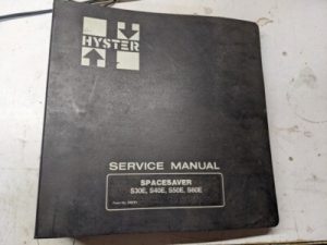 Hyster Fork Lift Service Repair Manual S 30 40 50 60 E Shop Book 1986 Shop Book