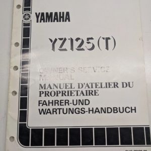Original Yamaha Oem Owner Service Manual Shop Book 1986 Yz125(T) 2Hg-28199-80