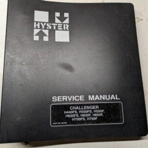 Hyster Forklift Service Repair Manual Challenger H 440 550 620 650 700 Fs F 1995