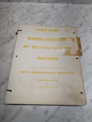 Massey Ferguson Mf 202 203 Tractors Parts Book Manual List Catalog