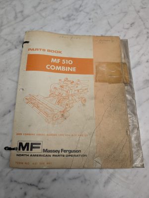 Massey Ferguson 510 Combine Form No 651 358 M91 Parts Book Manual List Catalog