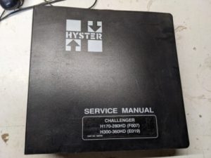 Hyster Fork Lift Service Repair Manual Challenger H 170 – 280 Hd 300 360 2001