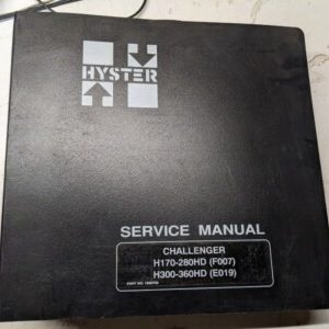 Hyster Fork Lift Service Repair Manual Challenger H 170 – 280 Hd 300 360 2001