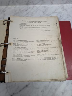Massey Ferguson Mf 750 760 Combines 1448 817 M2 Service Manual Repair