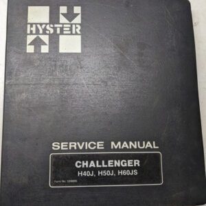 Hyster Fork Lift Service Repair Manual Challenger H40J H50J H60Js 1981 Shop Book