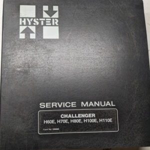 Hyster Forklift Service Repair Manual Challenger H60E H70E H80E H100E H110E 1985