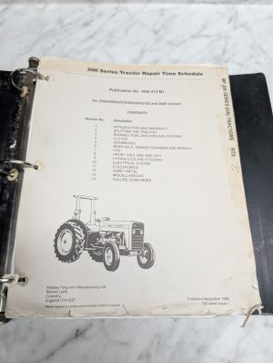 Massey Ferguson Mf 200 Series Tractor Repair Time Schedule 1856 913 M1 Manual