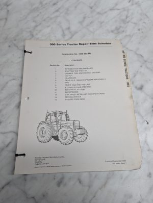 Massey Ferguson Mf 300 Series Tractor Repair Time Schedule 1856 892 M1 Manual