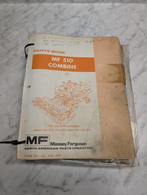 Massey Ferguson Mf 510 Combine 651 230 M96 Parts Book Manual List Catalog