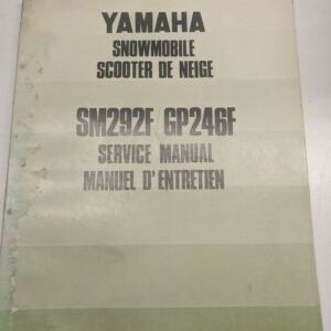 Original Yamaha Oem Owner Service Manual Shop Book 1973 Sm292F Gp246F