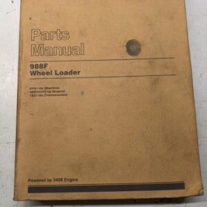 Caterpillar Cat Parts List Book Manual Fork Lift Trucks 988F Wheel Loader 1994