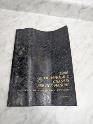 1985 Oldsmobile Firenza Chassis Service Manual Cutlass Ciera Calais Volume I