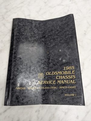 Oldsmobile Firenza Chassis Service Manual Cutlass Ciera Calais Volume I 1985