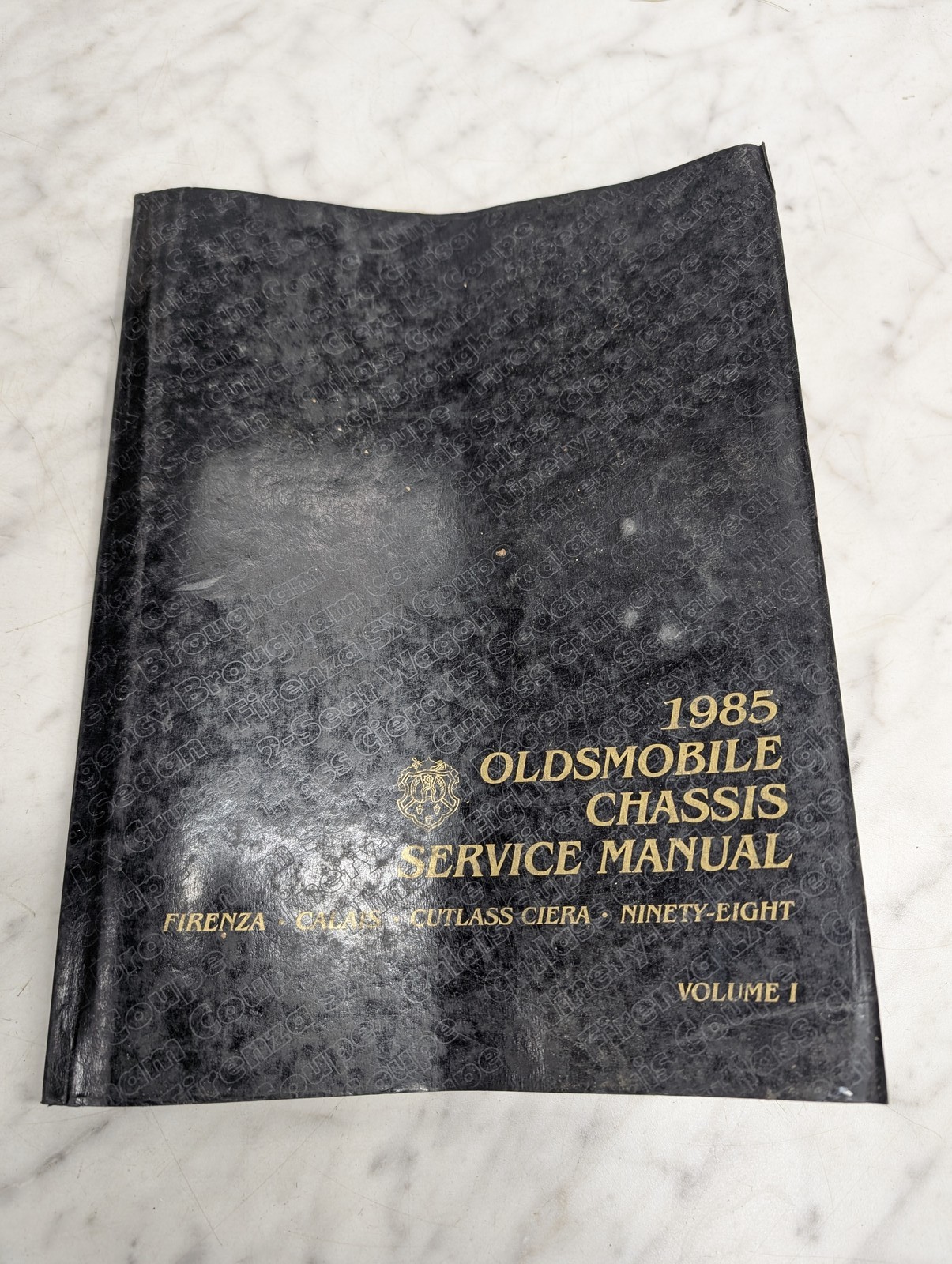 Oldsmobile Firenza Chassis Service Manual Cutlass Ciera Calais Volume I 1985