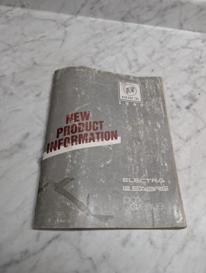 Buick 1989 New Product Information Electra Le Sabre Park Avenue