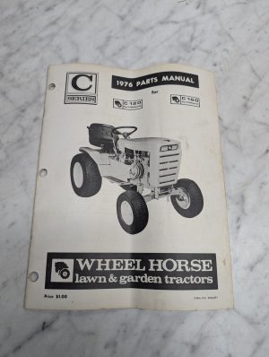 Wheel Horse C Series 120 Automatic 1976 Parts Manual Catalog Book Garden Tractor