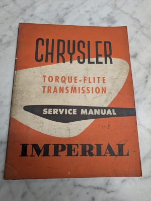 Chrysler Imperial Torque Flite Transmission Service Manual Repair 1956 Shop Book