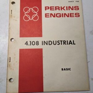 Perkins Engines Industrial Parts List Book 1968 4.108 Diesel Shop Book 3265