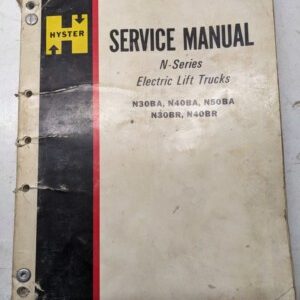 Hyster Fork Lift Truck Service Repair Manual N30Ba N40Ba N50Ba N30Br N40Br 1974