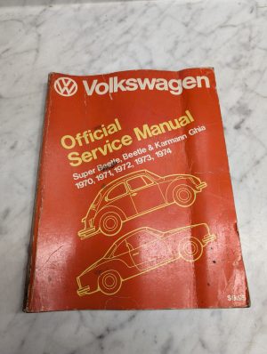 Volkswagen Beetle Karmann Ghia Official Service Manual 1970 1971 1972 1973 1974