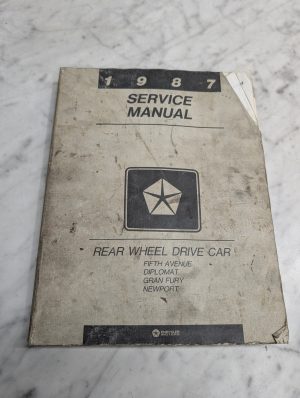 Chrysler 1987 Rear Wheel Drive Car Fifth Avenue Diplomat Service Manual Shop