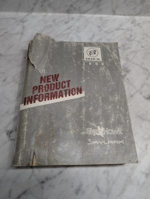 Buick 1989 Skyhawk Skylark New Product Information Catalog Literature Specs Info