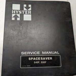 Hyster Fork Lift Truck Service Repair Manual Spacesaver S40F S50F 1984 Shop