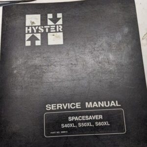 Hyster Fork Lift Truck Service Repair Manual Spacesaver S40Xl S50Xl S60Xl