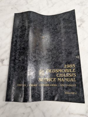 1985 Oldsmobile Firenza Calais Cutlass Ciera Volume I Chassis Service Manual