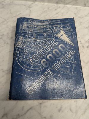 1986 Pontiac 6000 S-8610A Service Manual Repair Maintenance Shop