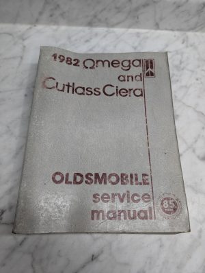 1982 Oldsmobile Cutlass Service Manual Repair Maintenance Shop Omega