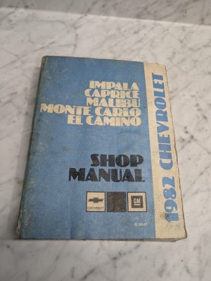 1982 Chevrolet Impala Caprice Classic Malibu Shop Manual Service Repair St-329