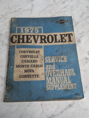 1975 Chevrolet Passenger Car Chassis Overhaul Manual Supplement Service