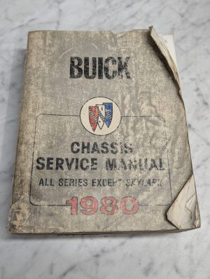 Buick 1980 Chassis Service Manual Repair Maintenance Shop General Motors